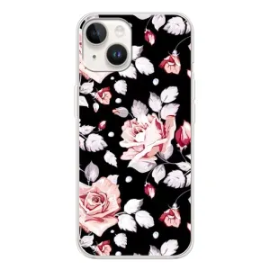 Чехлы с Цветами для Tecno Spark Go 1 (VPrint) (Цветочки на черном)