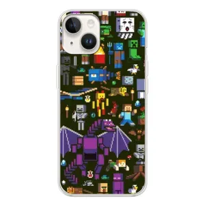 Чохол Майнкрафт на Tecno Spark Go 1 (AlphaPrint) Minecraft (Колаж Майнкрафт)