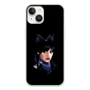 Чехлы Венсдей на Tecno Spark Go 1 Уэнсдей (AlphaPrint) (серьезная Уэнздей)
