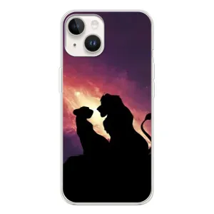 Чехол Король лев на Spark Go 1 (Силуэт Симба и Налу)