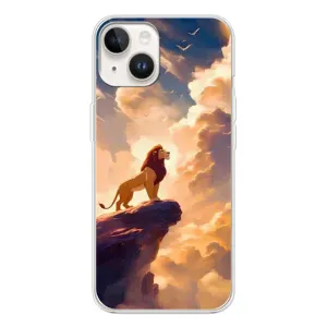 Чехол Король лев на Spark Go 1 (Симба на скале)