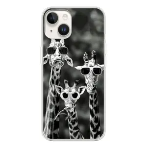 Силіконовий чохол з КАРТИНКАМИ літо для Tecno Spark Go 1 (AlphaPrint) (Жирафи в окулярах)