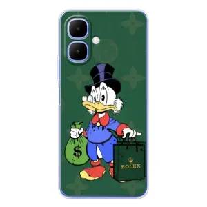 Чехли для Tecno Spark Go 2 - Скрудж МакДак Louis Vuitton (PREMIUMPrint) (Богата Утка)