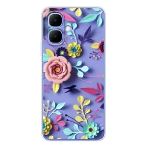 Чехлы с Цветами для Tecno Spark Go 2 (VPrint) (Цветочный дизайн)