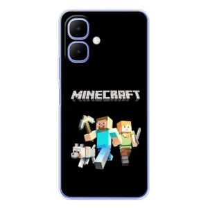 Чохол Майнкрафт на Tecno Spark Go 2 (AlphaPrint) Minecraft (герої Minecraft)