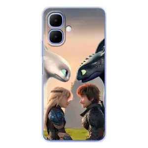 Чохол як приборкати дракона на Tecno Spark Go 2 (Гикавка і Астрід)