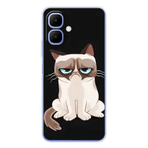 Чохол з принтом для Tecno Spark Go 2 (AlphaPrint) Модні коти (Сумний кіт)