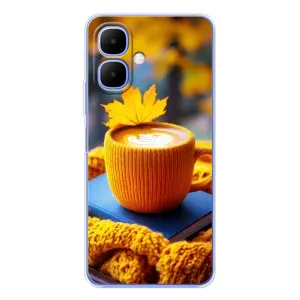 Чехол с принтом «Кофе на желтом пледе» для TECNO Spark Go 2