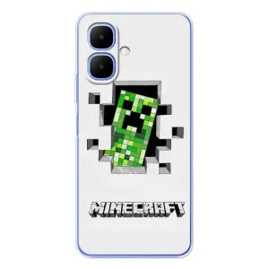 Чохол Майнкрафт на Tecno Spark Go 2 (AlphaPrint) Minecraft (кріпер Майнкрафт)