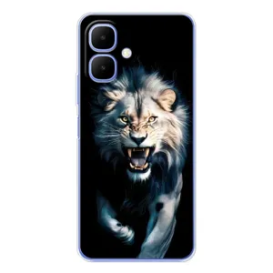 Чохол з картинкою 'Хижаки' для Tecno Spark Go 2 (Лев у темряві)