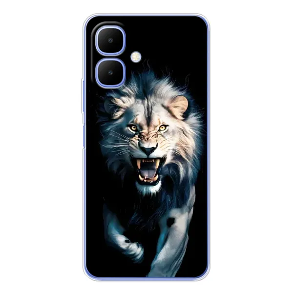 Чехол с принтом «Лев в темноте» для TECNO Spark Go 2