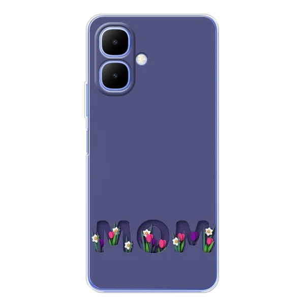 Чехол с принтом «Мама в цветах» для TECNO Spark Go 2