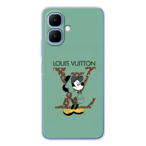 Чохли Луі Вітон для Tecno Spark Go 2 (AlphaPrint - LOUIS VUITTON) (Міккі Маус LV)