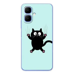 Чохол з принтом для Tecno Spark Go 2 (AlphaPrint) Модні коти (Падаючий кіт)
