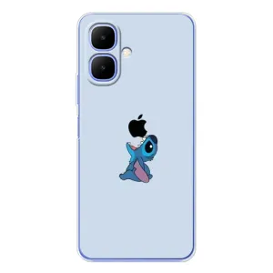 Чохол з принтом Стіч на TECNO Spark Go 2 (Stitch apple)