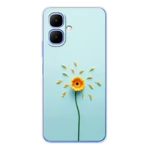 Чехлы с Цветами для Tecno Spark Go 2 (VPrint) (Желтый цветок)