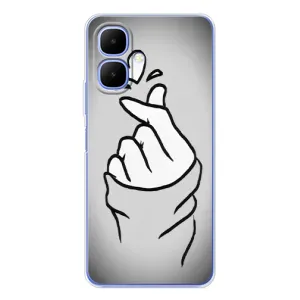 Чохол з принтом для Tecno Spark Go 2 (AlphaPrint - Знак сердечка)