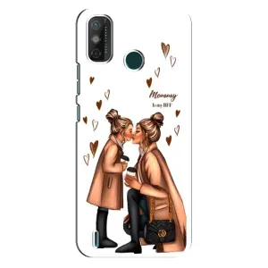 Чохол з друком для TECNO Spark GO (2020) - (Мама з дитинкою) (AlphaPrint) (Донька і мама)