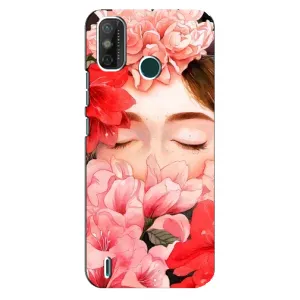 Чехлы (ART) Цветы на TECNO Spark GO (2020) (VPrint) (Очі в квітах)