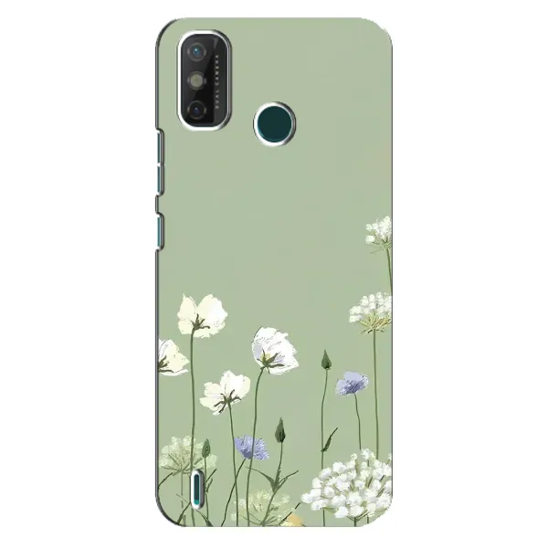 Чохол з принтом «Квіти на зеленому» для TECNO Spark GO (2020)