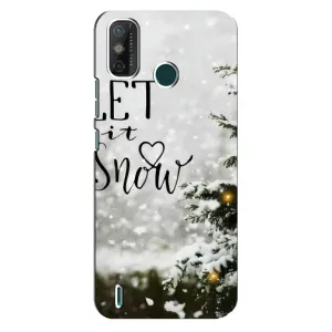 Новорічні, Святкові Чохли для TECNO Spark GO (2020) - 2024 год (Let it snow)