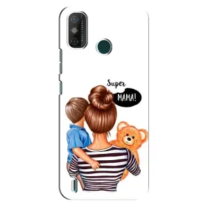 Чохол з друком для TECNO Spark GO (2020) - (Мама з дитинкою) (AlphaPrint) (Мама з синочком)
