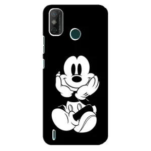 Міккі Маус чохол для TECNO Spark GO (2020) (AlphaPrint - Мультяшні) (Маус на чорному)