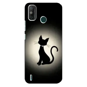 Чехол с принтом для TECNO Spark GO (2020) (AlphaPrint) Модные коты (Силуэт котика)