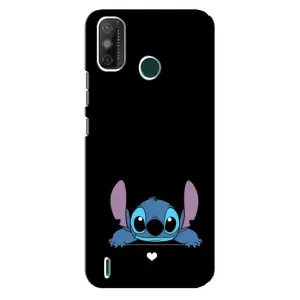 Чохол з принтом Стіч на TECNO Spark GO (2020) (Стіч на чорному)