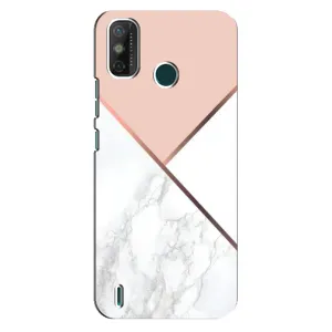 Мраморный чехол на TECNO Spark GO (2020) (VPrint) (Тройной мрамор)