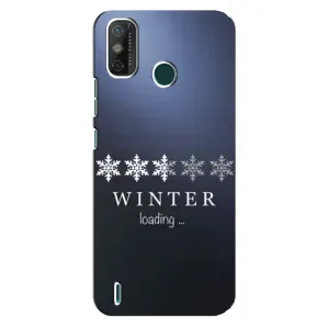 Зимні Чохли для ТЕКНО Spark GO (2020) - прозорий фон (Winter loading)