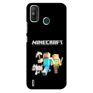 Чохол Майнкрафт на TECNO Spark GO (2021) (AlphaPrint) Minecraft (герої Minecraft)
