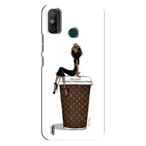 Чохли Луі Вітон для TECNO Spark GO (2021) (AlphaPrint - LOUIS VUITTON) (кава LOUIS VUITTON)