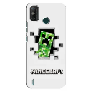 Чохол Майнкрафт на TECNO Spark GO (2021) (AlphaPrint) Minecraft (кріпер Майнкрафт)