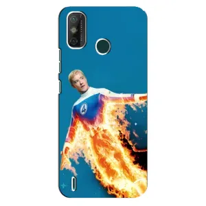Чохол з принтом Фантастична четвірка для TECNO Spark GO (2021) (Людина-факел у вогні)