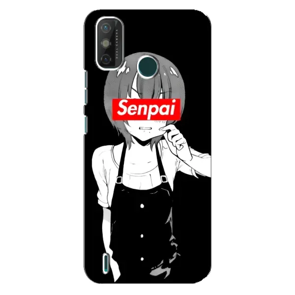 Чехол с принтом «Senpai» для TECNO Spark GO (2021)