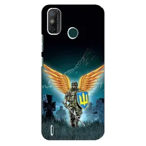 Чехлы с картинкой ЗСУ для TECNO Spark GO (2021) (AlphaPrint) (Солдат ЗСУ)
