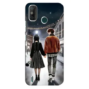 Чехол с принтом «Уэнздей и Тайлер» для TECNO Spark GO (2021)