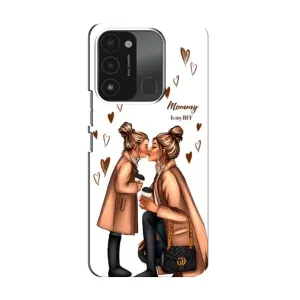 Чохол з друком для TECNO Spark GO (2022) - (Мама з дитинкою) (AlphaPrint) (Донька і мама)