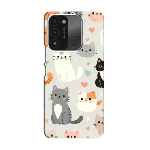 Чохол з малюнком кіт на TECNO Spark GO (2022) (Колаж котів)