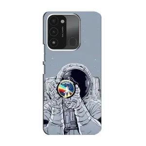 Чехол NASA для TECNO Spark GO (2022) (AlphaPrint) (Космонавт фото)