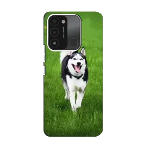 Чохол з Хаскі TECNO Spark GO (2022) - (AlphaPrint) (Радісний Хаскі)
