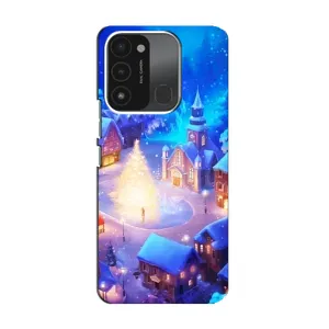Різдвяні Чохли для TECNO Spark GO (2022) (VPrint) (Різдвяне місто)