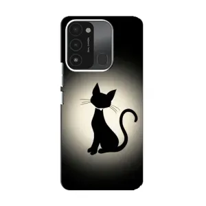 Чохол з принтом для TECNO Spark GO (2022) (AlphaPrint) Модні коти (Силует котика)