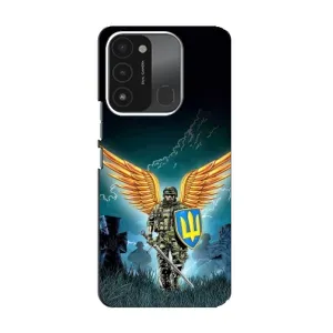 Чехлы с картинкой ЗСУ для TECNO Spark GO (2022) (AlphaPrint) (Солдат ЗСУ)