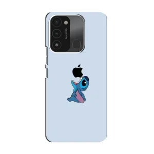 Чохол з принтом Стіч на TECNO Spark GO (2022) (Stitch apple)