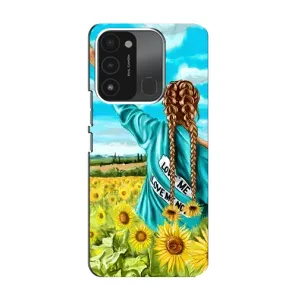 Чехол для Патриота Украины TECNO Spark GO (2022) - (AlphaPrint) (Украиночка)