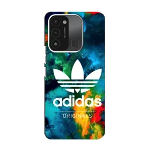 Чохли Адидас для TECNO Spark GO (2022) (AlphaPrint) (Яскравий Адідас)