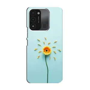 Чохли з квітами для TECNO Spark GO (2022) (VPrint) (Жовта квітка)