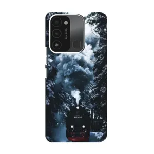 Новорічні, Святкові Чохли для TECNO Spark GO (2022) - 2024 год (Зимовий потяг)